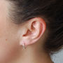 Sterling Silver Hoop Earrings, thumbnail 2 of 4