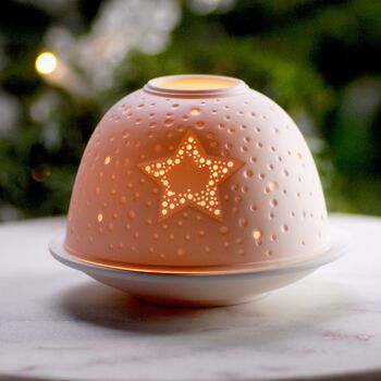 Thistle Design Domed Tealight Holder, 4 of 9