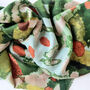 Green Floral Lightweight Scarf Gift For Her, thumbnail 7 of 12