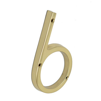 Five Inch Solid Brass House Numbers, 8 of 11