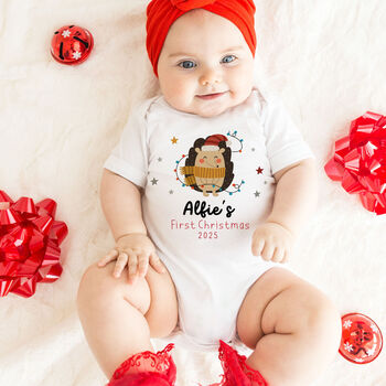 Personalised Baby’s First Christmas Bodysuit, 3 of 6