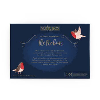 Nature's Symphony: The Robins Music Box Card, 3 of 6