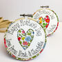 Mothers Day Personalised Embroidered Hoop Card, thumbnail 2 of 12