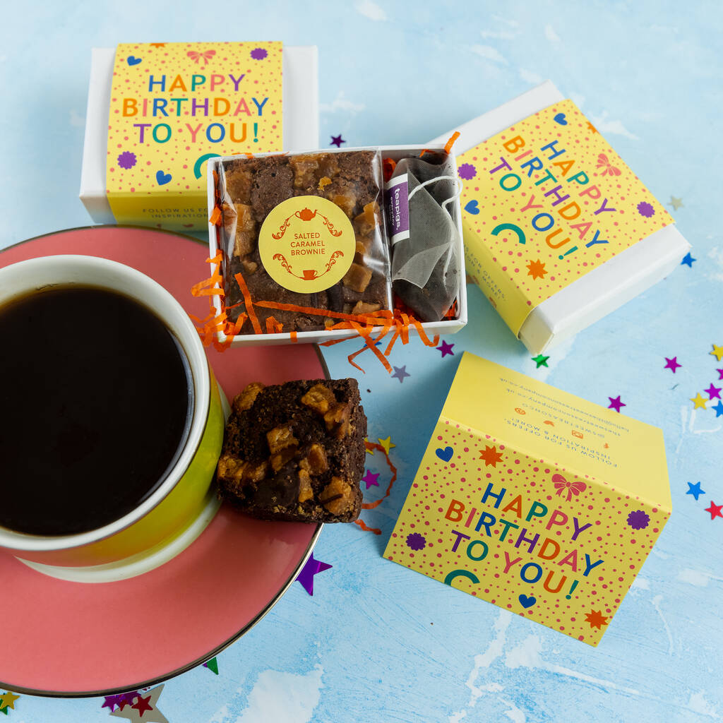 Happy Birthday Confetti Mini Afternoon Tea Gift