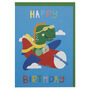 Fun Dinosaur Pilot Children's Birthday Card, thumbnail 1 of 2