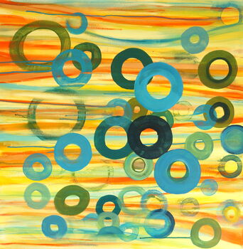 Life In Circles Original Painting On Canvas, 5 of 12