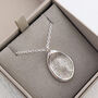 Silver Fingerprint Impression Organic Pendant, thumbnail 2 of 6