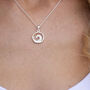 Silver Wave Necklace, thumbnail 2 of 3