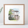 Watercolour House Portrait, thumbnail 4 of 9