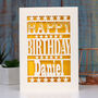 Personalised Happy Birthday Papercut Card, thumbnail 5 of 9