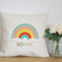 Personalised Rainbow Cushion Cover, thumbnail 4 of 7