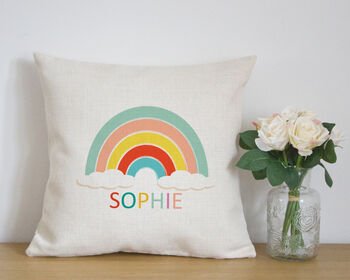 Personalised Rainbow Cushion Cover, 4 of 7