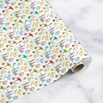Dinosaur Wrapping Paper Roll Or Folded V5, 3 of 3