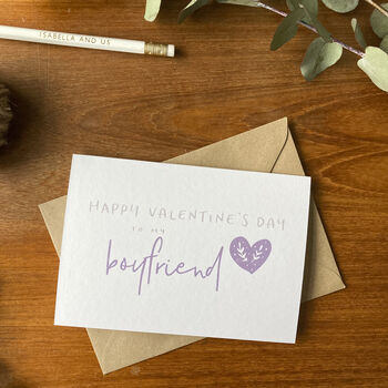 Happy Valentine's Day To My Boyfriend Card, 2 of 4