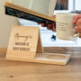 Personalised Book Stand And Coaster Weekend Is Fully Booked Gift, thumbnail 1 of 6