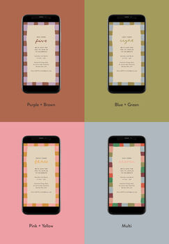 Digital Download Birthday Party Invite With Checkerboard Border, 5 of 5