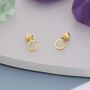 Sterling Silver Open Circle Screw Back Earrings, thumbnail 8 of 12