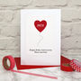 Heart Balloon Ruby Wedding Anniversary Card, thumbnail 3 of 4