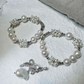 Celestial Blossom Pearl Necklace, 2 of 6