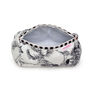 Serendipity Cotton Cosmetic Case Black And White Crane, thumbnail 3 of 3