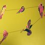 Tropical Birds Recycled Paper Garland, thumbnail 1 of 5