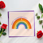 Personalised Rainbow Valentine's Card, thumbnail 8 of 9