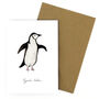 Adelie Penguin A6 Greetings Card, thumbnail 7 of 7