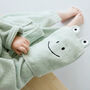 Personalised Baby Frog Hooded Cotton Towel, thumbnail 9 of 11
