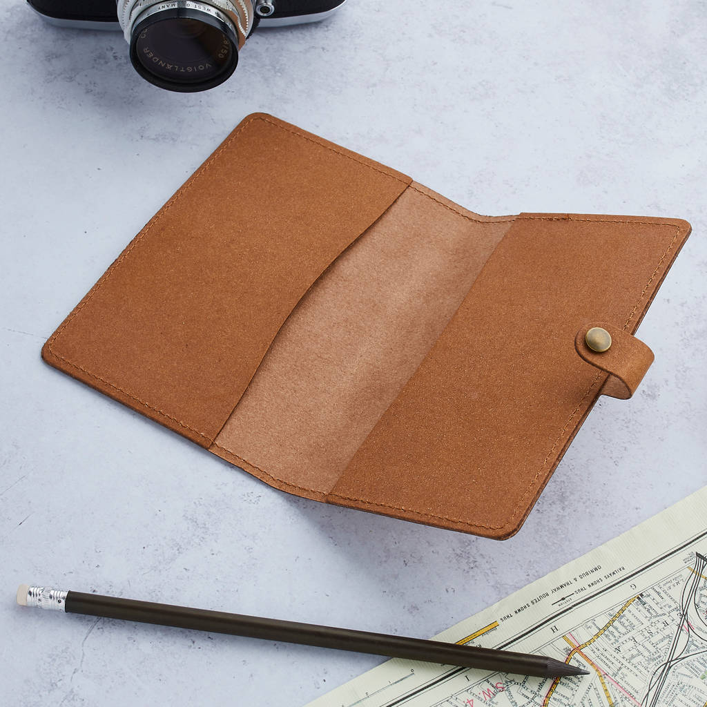 recycled leather passport cover 100 original by tillyanna