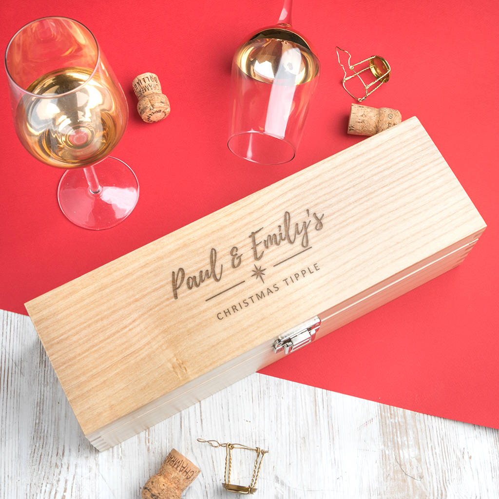 Personalised Christmas Wine Box, 1 of 5