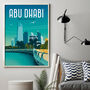 Abu Dhabi Travel Poster Art Print, thumbnail 3 of 4