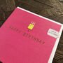 Gold Foiled Birthday Cake Card, thumbnail 5 of 5