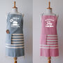 Personalised Soft Cotton Kitchen Apron And Tea Towel, thumbnail 9 of 12