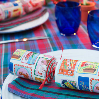 Santa Multicoloured Christmas Crackers Set Of Six, 3 of 5
