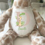 Personalised Alphabet Giraffe Teddy Bear – New Baby, 1st Birthday Gift, thumbnail 6 of 7