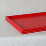 Handmade Lacquered Red Cherry Ottoman Tray, Housewarming Gift, thumbnail 4 of 9