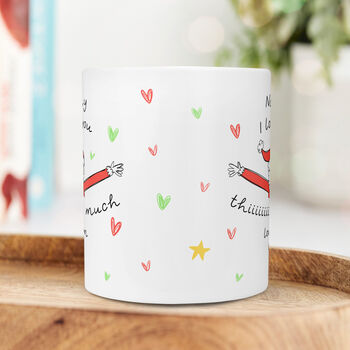 Personalised Christmas Mug 'Nanny Love You This Much', 3 of 5