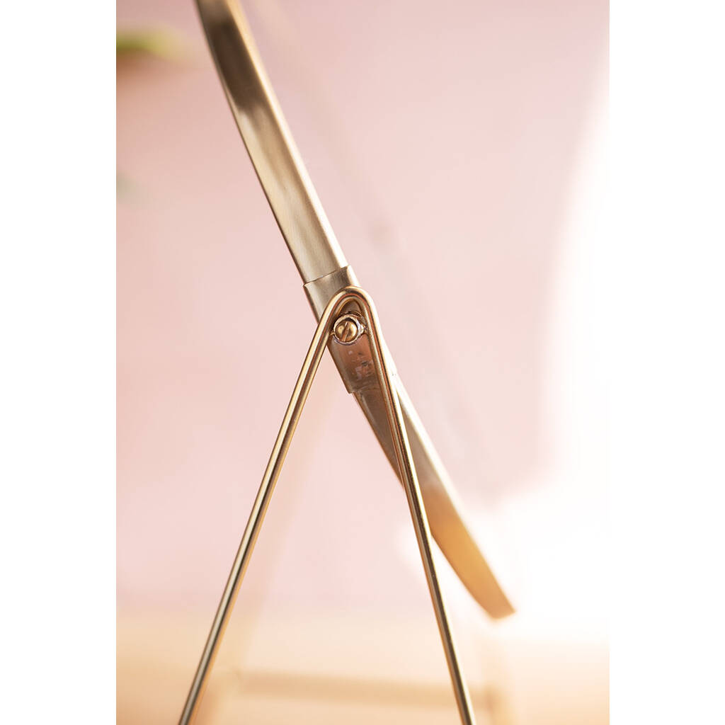 ian snow antique gold standing table mirror by posh totty designs