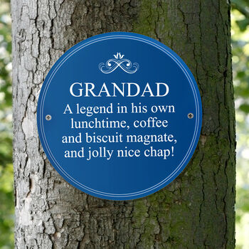 Personalised Blue Heritage Style Plaque Sign, 9 of 10