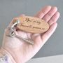 Favourite Person Personalised Wooden Keyring, thumbnail 1 of 5