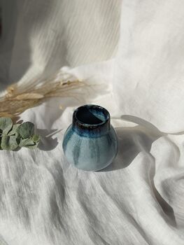 Moody Blue Handmade Vase Flow, 4 of 4