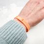 Orange Awareness Ribbon Bracelet Wristband, thumbnail 2 of 8