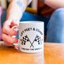 Lift And Coast Formula One Mug, thumbnail 1 of 3