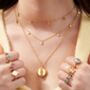 Gold Vermeil Diamond Choker Necklace, thumbnail 2 of 4