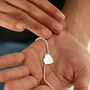 Custom Fingerprint Heart Disc Bracelet, thumbnail 2 of 5
