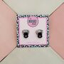 Zip Glitter Resin Studs / Sewing Lover Gift / Craft Inspired Jewellery / Fun Statement Accessories, thumbnail 1 of 4