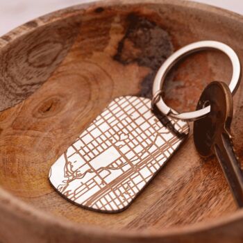 Personalised Street Map Dog Tag Keyring, 8 of 10