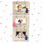 Triple White Wash Wooden Picture Frame With 3D Bears, thumbnail 1 of 5