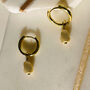 Gold Bean Earrings, thumbnail 1 of 4