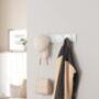 Wall Mounted Coat Rack With Triple Hooks Design, thumbnail 4 of 10